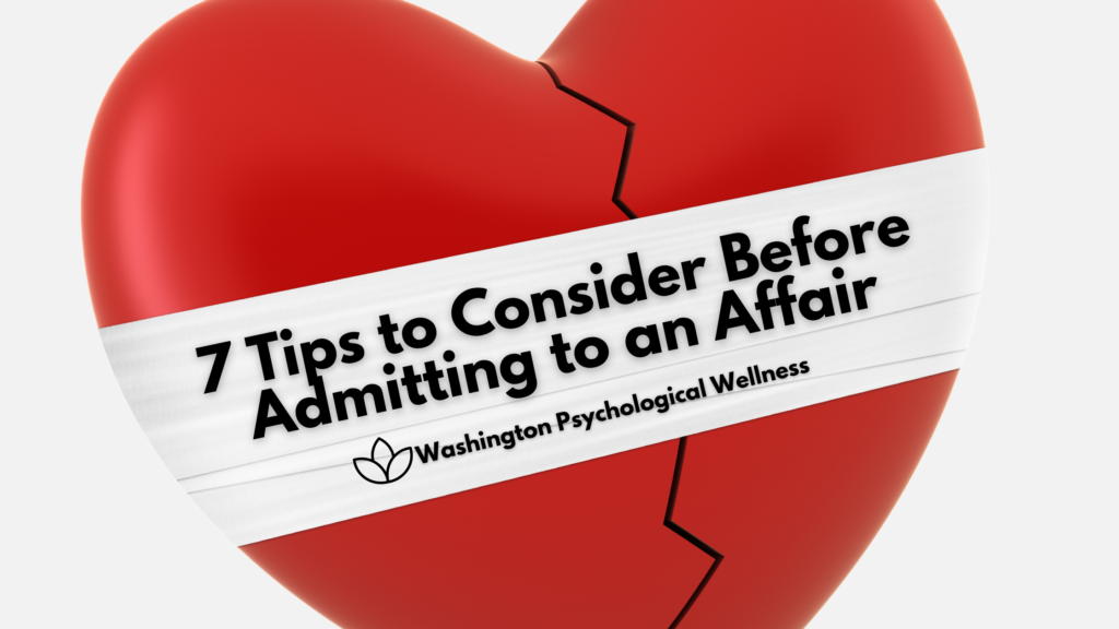 admitting to an affair