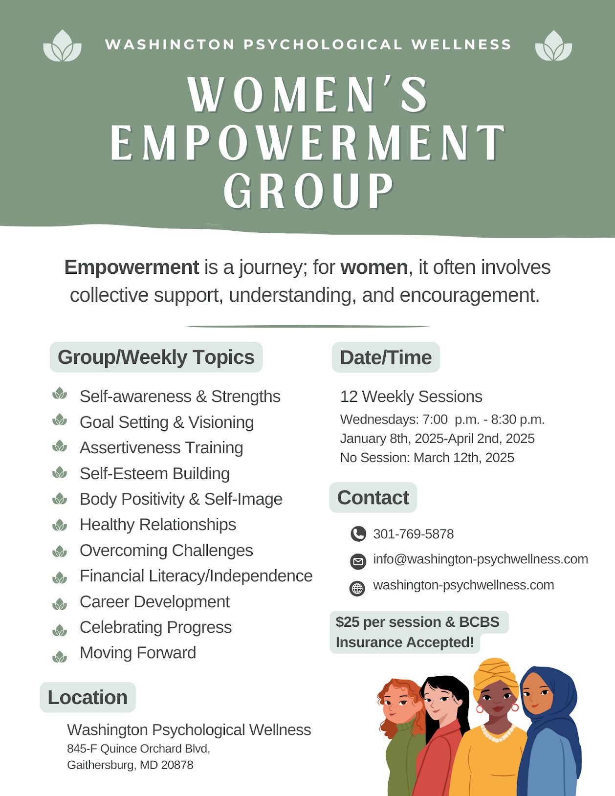 Women's Group Therapy Agenda 