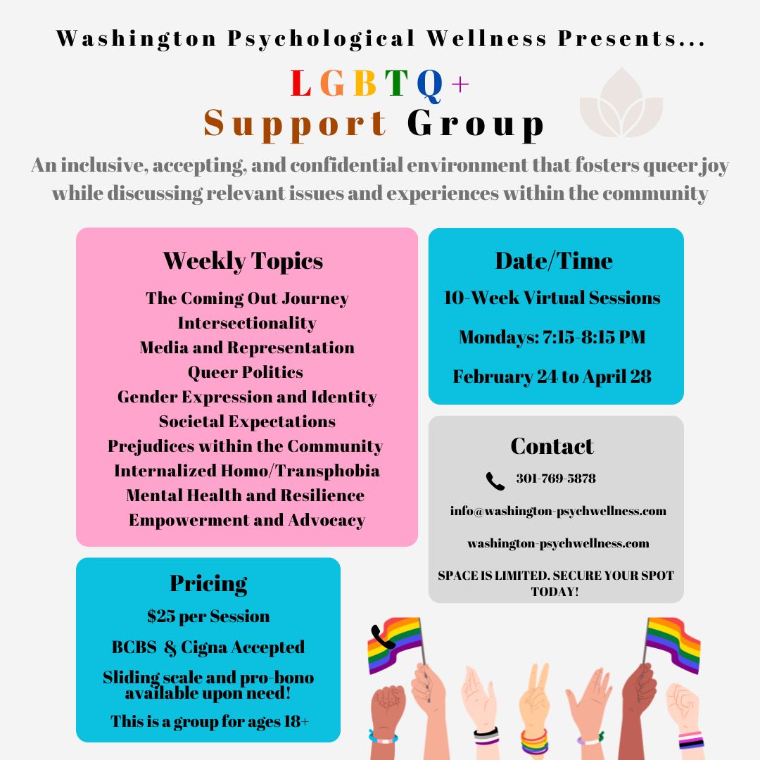 LGBTQ+ Support Group in Maryland