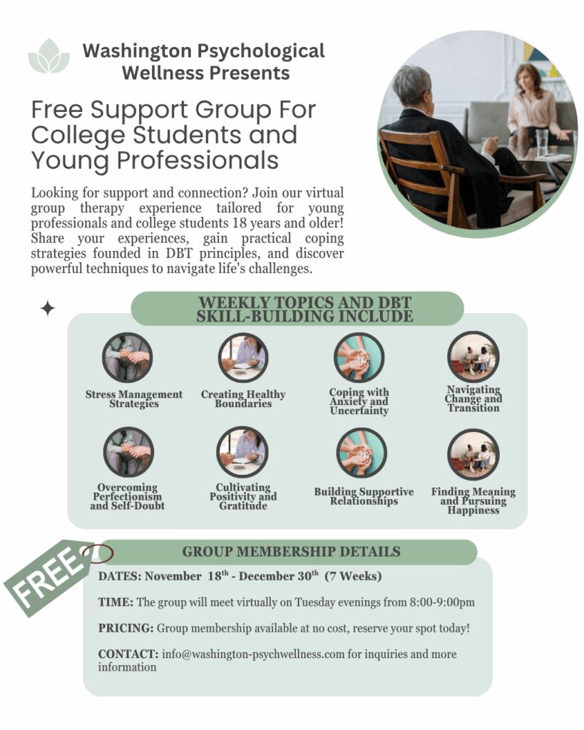 Support Group For College Students and Young Professionals
