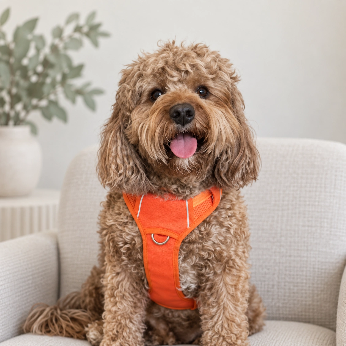 Moose, resident furry therapist at Washington Psychological Wellness